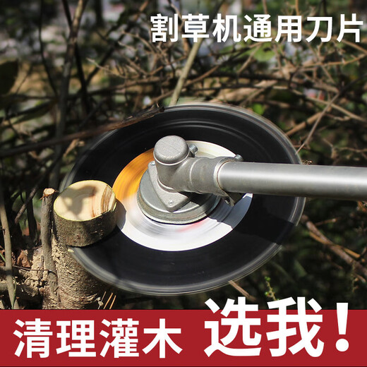 Aseblarm lawn mower sawing tree special blade weeding and cutting grass brush cutter accessories thickened manganese steel multi-functional chain circular saw blade 20 teeth 230MM 1 piece lawn mower saw tree chain tooth blade