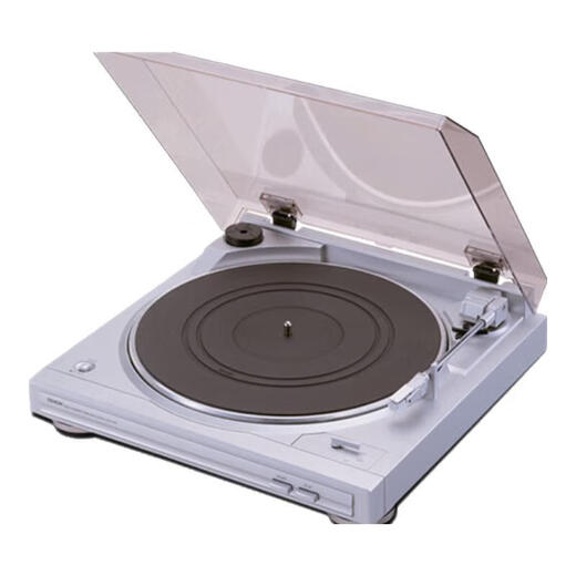 Tianlong Japan Direct Mail Vinyl Record Player Retro Film Turntable Automatic Manual Music Phonograph Needs Transformer Compact Fully Automatic DP-29F Elegant Silver - Transformer Needed