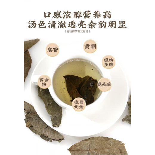 北京同仁堂中药材青钱柳叶500克青钱柳古树金钱柳茶搭牛蒡玉米须桑叶茶 【药房直售】青钱柳500克