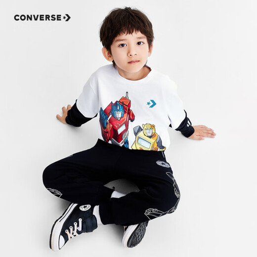 匡威（Converse）【变形金刚联名】儿童童装T恤CNVB-FF-G693官方旗舰 纯白色 160 76 【建议身高152-158cm】