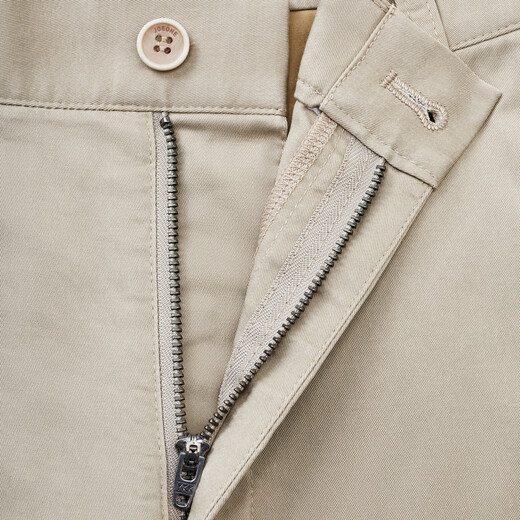 Jiumu Wang [cool und leicht zu sorgen] Kleine Eishosen für die Gelegenheitshose für Männer klassisch atmungsaktiv und komfortable, vielseitige Hosen Khaki Farbkombination Version TB1Exx20123 32 Größe 175/80A2,46 Fuß 82 cm
