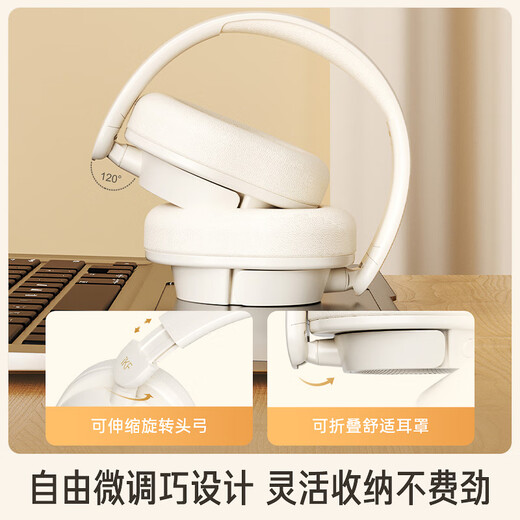 IKF FM Level 4 and 6 Listening Headphones FM Exam Special English Level 4 Headphones Head-Mounted Wireless Professional Level 4 and Level 8 46 Campus Broadcast Radio Rechargeable Ear Returns Yunyan White