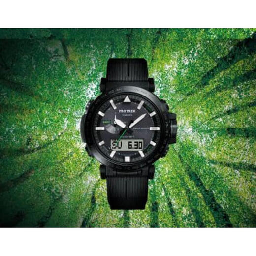 卡西欧（CASIO）环保户外男士腕表 多功能太阳能设计 舒适可读性强 PRW-6621Y-1JF