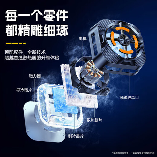 
Kovo [with clip] mobile phone radiator magnetic suction live broadcast special flat cooling artifact refrigeration semiconductor back clip game iPad suitable for Apple iqoo black shark