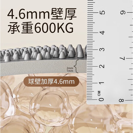 German Balance Training Air Cushion Ankle Stabilization Ankle Rehabilitation Ball Football Core Exerciser Inflatable Disc Equipment Strength Training Mysterious Gray - Diameter 34cm