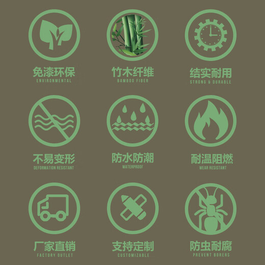 佐菲普（ZFP）ZFP可泡水防水PVC踢脚线竹木纤维超实木地脚线墙贴木塑角线10公分 可泡水10公分9901