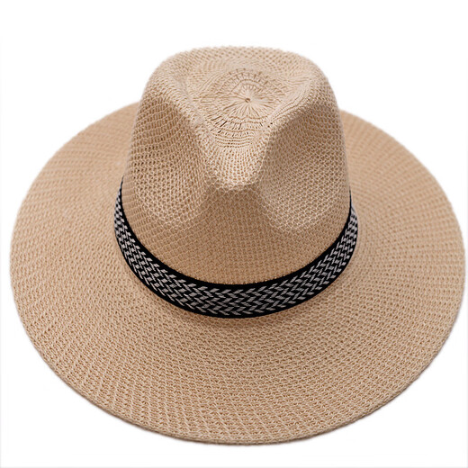 NKADDS middle-aged and elderly hat men summer sun hat middle-aged men top hat sun protection hat elderly sun hat dad cool hat light beige L58-60cm