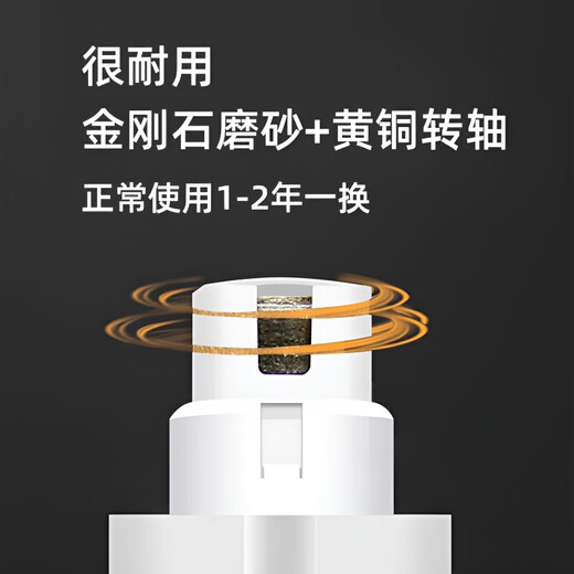 GERTHRON German pet nail grinder electric pet polishing rechargeable cat nail scissor tool kitten scratching novice special knife white with light enhanced version 500mA + replacement grinding head