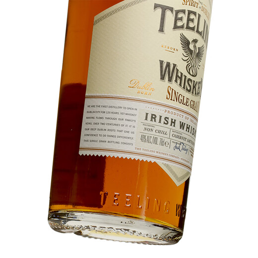 Teeling Lrish Whisky, vino extranjero con licencia, un solo grano 46%