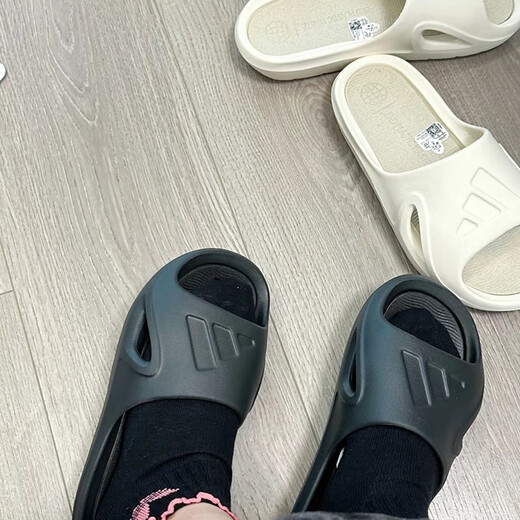 阿迪达斯 （adidas）ADICANESLIDE灰色男女鞋运动鞋拖鞋ID7188官方正品 黑色IF7371 现货 36.5
