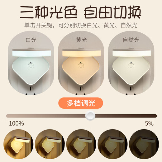 小米锅巴2025新款遥控小夜灯儿童卧室插电睡眠灯婴儿喂奶柔光护眼月子专用床头台灯 帆船插电款[三色光+旋转+遥控]