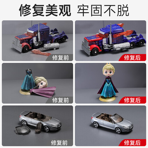 久而久9902手办模型专用强力胶水diy手工胶粘高达塑料玩具乐高积木建筑小屋汽车相框透明速干液体万能胶