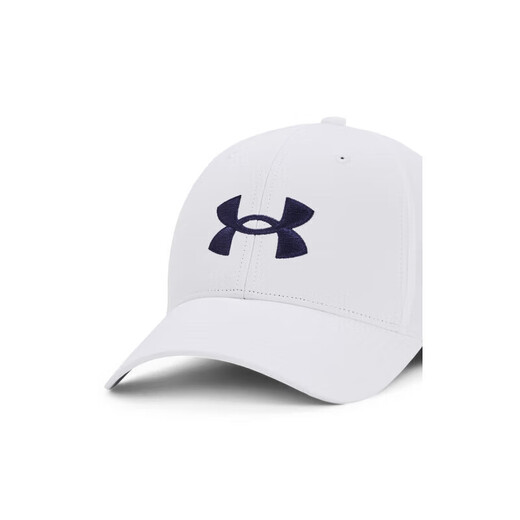 安德玛（UNDERARMOUR）春夏Golf96男子高尔夫运动帽1361547 白色101 均码