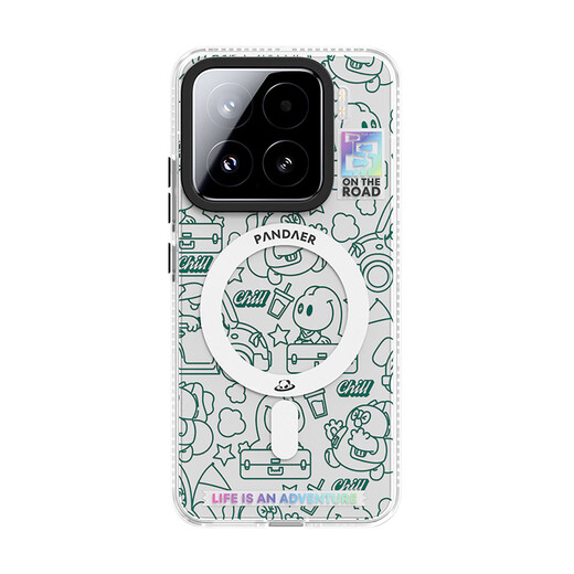 魅族（MEIZU）PANDAER 旷野 妙磁抗菌手机壳 电子绿洲 适用小米 15 IML印刷 全包结构 Click按键模组