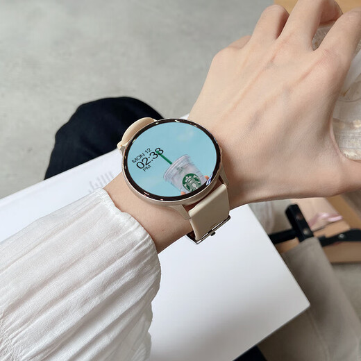 小米机通用Watch S4智能手表打电话监测血压心率健康运动跑步手环 雾霾粉【24h健康监测·支付·高清通话·语音助手·