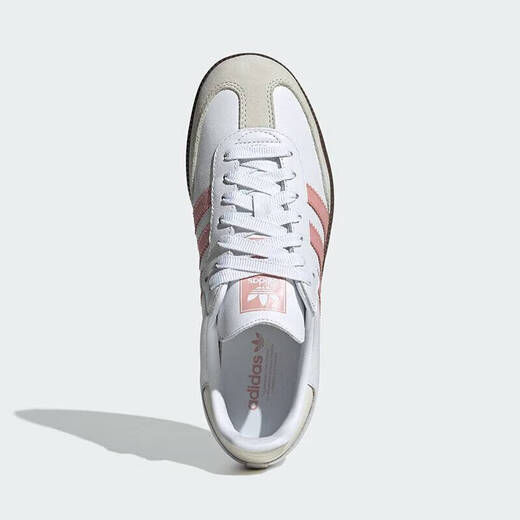 阿迪达斯 （adidas）官方舰店休闲鞋女鞋2025夏季新款三叶草运动鞋SAMBA德训鞋板鞋 JI2677白/奇迹紫粉/汉玉白 38
