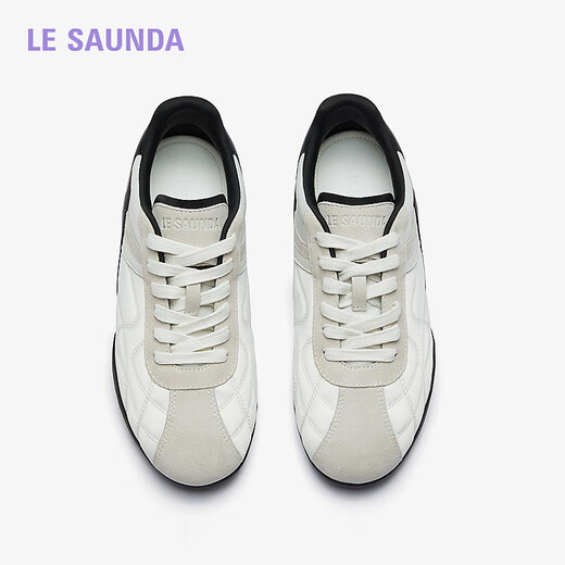 
Lairsdan Sweetheart Princess 2025 Spring and Summer New Casual Lightweight Inner Heightening Little White Shoes Genuine Leather Training Shoes Women 16802 Yunyan White + Gray + Black BKK 36 (230mm)
