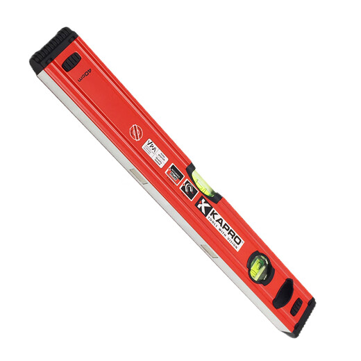 KAPROKAPRO Cape road level high-precision aluminum alloy thickened anti-fall small multi-functional strong magnetic leveling ruler 779 779-100cm three bubbles (non-magnetic)