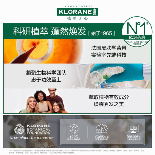 Klorane Cactus Eau et shampooing doux 400 ml + masque capillaire 250 ml hydratant profond doux et vif