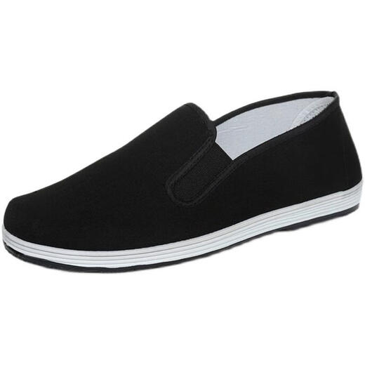 
Tire sole cloth shoes thickened layered men's shoes black work site anti-iron chips anti-slip anti-tie wear-resistant labor protection shoes 3520 low-top yellow-sole cotton shoes 39