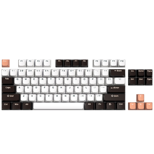 罗技（Logitech） K835 机械键盘84键 有线键盘 游戏电竞键盘 办公键盘 电脑键盘TTC K835噗噗粉 青轴