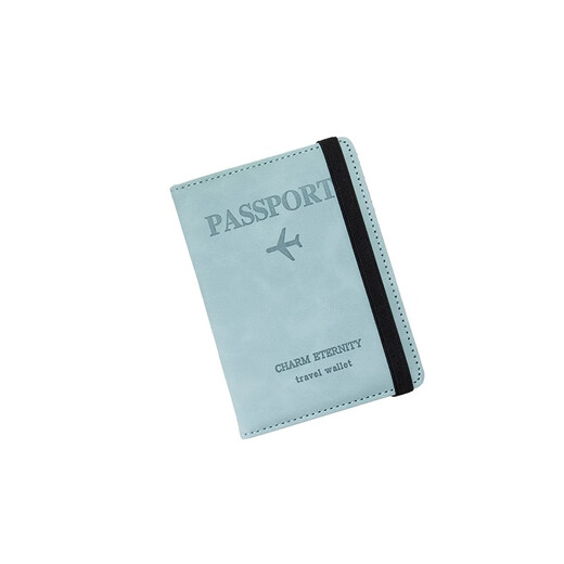 Cas de protection des sacs passeport Antift Brush Storage double clip RFID à l'étranger à l'étranger Béchemin de carte Pass Carte Travel Artefact RFID Anti-scanning- [Gray]