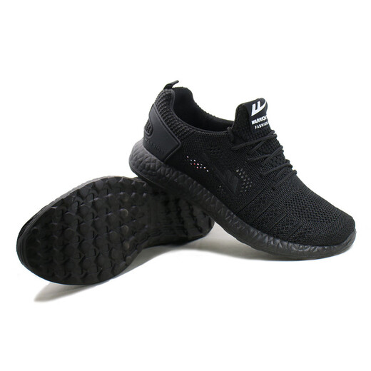 Huili Herrenschuhe Frühlings- und Sommer atmungsaktiven neuen trendigen Schuhen für Männer weicher alleiniger Mesh Laufschuhe Freizeitschuhe Sneaker Männer Schwarze Frauen 6175 38