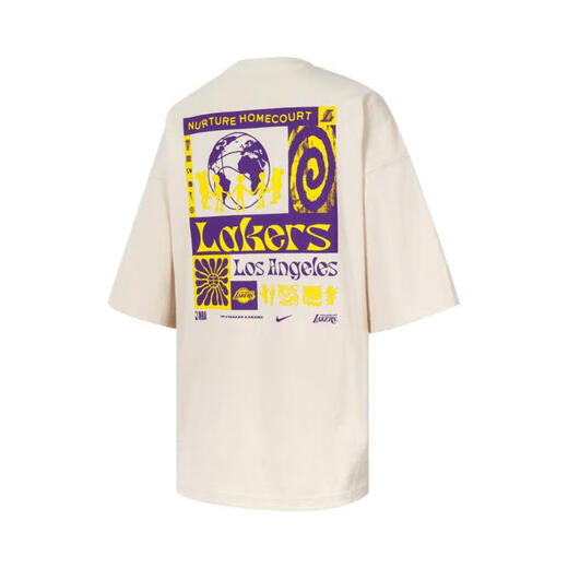 Nike (NIKE) 2024 Men's AS LAL CTS NBA ED SS OS T T-Shirt FV9274-901 XL