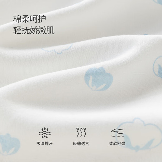 Happy Bear baby single tops two-piece baby 0-6 months newborn pure cotton category A clothes