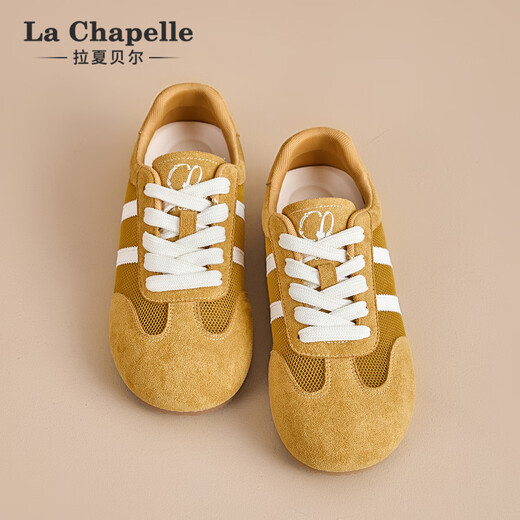 LA CHAPELLE SATOS DE MUJERES 25 AÑOS Nuevos zapatos para mujeres Mesh zapatos de mesa transpirables zapatos de entrenamiento versátiles versátiles de entrenamiento sin pies malolientes zapatos para mujeres livianos amarillo xxe6628-2 37