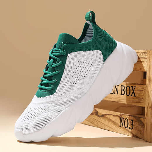 Más caminata 2025 Primavera y verano Nuevos zapatos para caminar deportivos para mujeres sin zapatos de papá con cordones para hombres y mujeres que mejoran los deportes y los zapatos casuales para todos los negros Z722 46