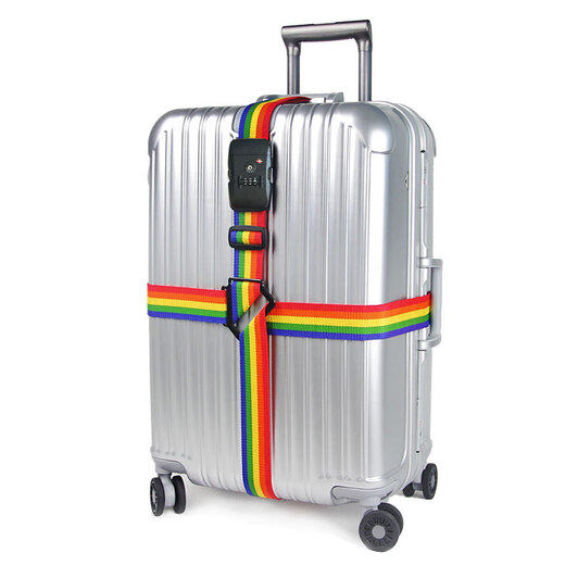 博沃尼克十字捆绑带行李箱打包带带行李带十字打包带TSA锁-打包带