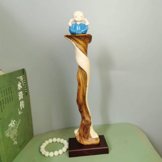 Apocalypse Century Raíz Tallado de madera Adornos de tallado de pulseras de escritorio