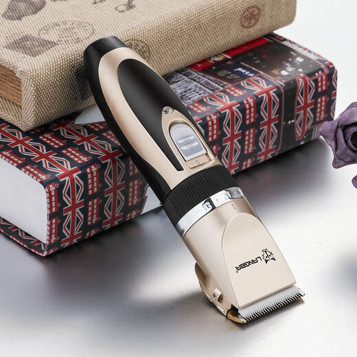 Wolfba electric hair clipper dog shaver cat foot shaving tool professional silent pet clipper high power hair trimming head Wolfba e88 gold split 4-piece set