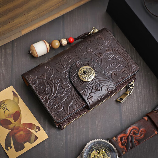 À travers Lumière Luxury Marque Vérineuse en cuir véritable sac, sac de clés en cuir masculin et femme à coupon multifonction du portefeuille de cartes de cartes de grande capacité