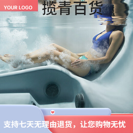 Surfen surfen Whirlpool intelligente konstante Temperaturheizung eingebettete Acrylbadewanne Home Benutzer Outdoor-Temperatur WS-693 (2150*2150*900 mm)