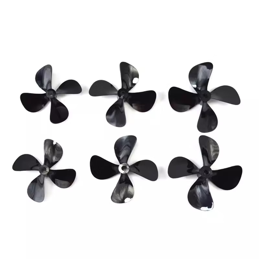Jie Yintong nest boat propeller, remote control boat four-leaf forward and reverse oar, nest boat, net boat modification, ship model, snail, 6 cm, 4-leaf forward and reverse oar, one pair of holes, 4 mm, official standard configuration