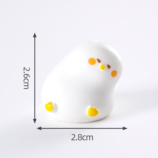 微景观创意可爱水豚卡皮巴拉小公仔盆栽装饰配件桌面动物小摆件 搞怪小白鸭【组合装6个】