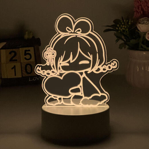 光遇周边小夜灯白鸟巫师虚荣花环初始公仔玩偶生日礼物手办小摆件 三色款 9923猫猫