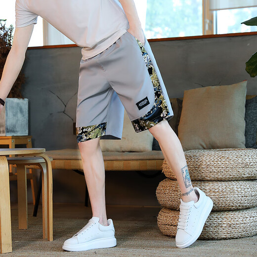 Pantalones cortos de ley fría hombres pantalones para hombres pantalones cortos deportivos de cinco puntos trabajando grandes pantalones cortos de playa heterosexuales para hombres 833 negro 2xl