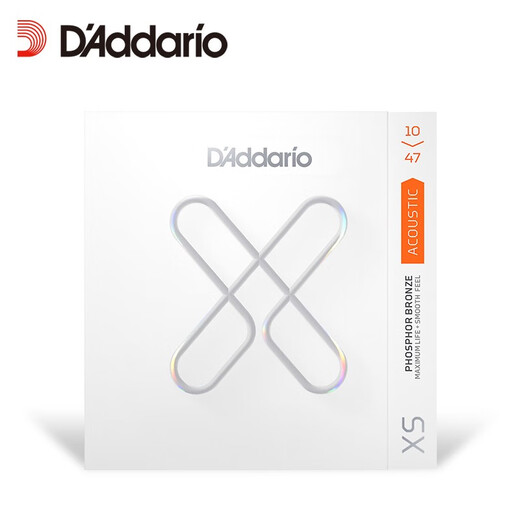 达达里奥XS镀膜民谣吉他弦木吉他琴弦一套磷铜琴弦吉他弦线 xsapb1047磷铜特细柔软款