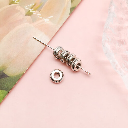 OSRO ancient silver spacer beads mixed style 30 pcs homemade bracelet necklace jewelry accessories diy beaded spacer spacers loose beads random mixed style about 30 pcs/pack