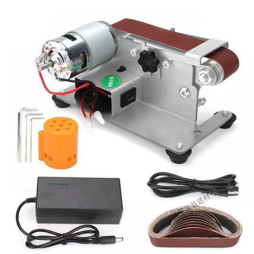 CLCEY Knife Sharpening Artifact Mini Knife Sharpening Machine Small Belt Machine DIY Grinding Machine Home Commercial Knife Sharpening Machine Standard 895 Standard + Polishing Wheel + Polishing Disc Type 795 Motor