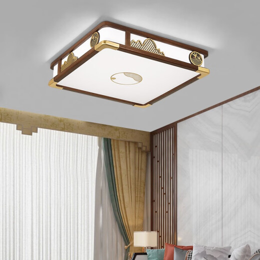 
OUOETY OPPLE 2025 new OUP Lighting New Chinese Ceiling Light Living Room Light Gold Wire Sandalwood 9896 square 46 three colors