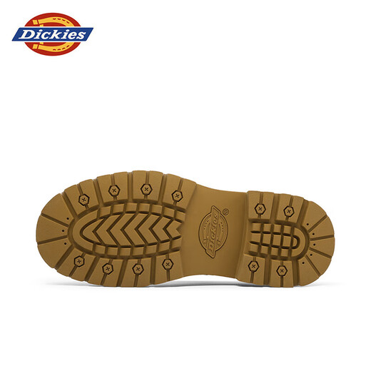 Dickies Herren Arbeitsschuhe Herren niedrig vielseitig trendy atmungsaktiven britischen Stil lässigen Lederschuhen Herren gelb Brown 42