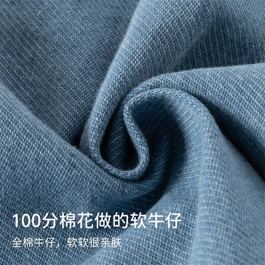 David Bella Aulet sells boys' denim shirts, autumn baby cotton shirts, children's style jackets, denim blue, ready stock, 110 cm (recommended height 100-110cm)