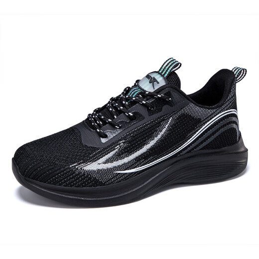 Yionta Snow Anta Herrenschuhe für Herbstpaare atmungsaktive Mesh -Schuhe Ultraleiche bequeme und vielseitige Freizeitsportschuhe weicher Sohle Leichtfeuer Anta F6636 White Lan [Frauenstil] 41