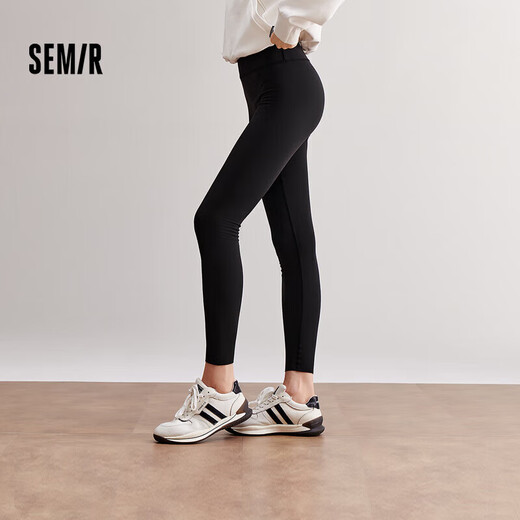 Semir Wang Yuwen's same style casual pants women's slim-fitting pants 24 autumn and winter nine-point shark pants 109724127002