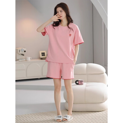 Modal 2025 Nuevo pijama de Palando para mujeres en el verano Algodón puro Sweet Casual Sports Relling Relling Z9855 M [recomendado 80-100 Jin [Jin iguala 0.5 kg] desgaste]
