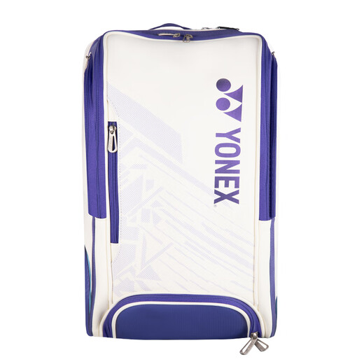 YONEX尤尼克斯羽毛球包多口袋独立鞋仓大容量双肩包BA02512EX白深蓝
